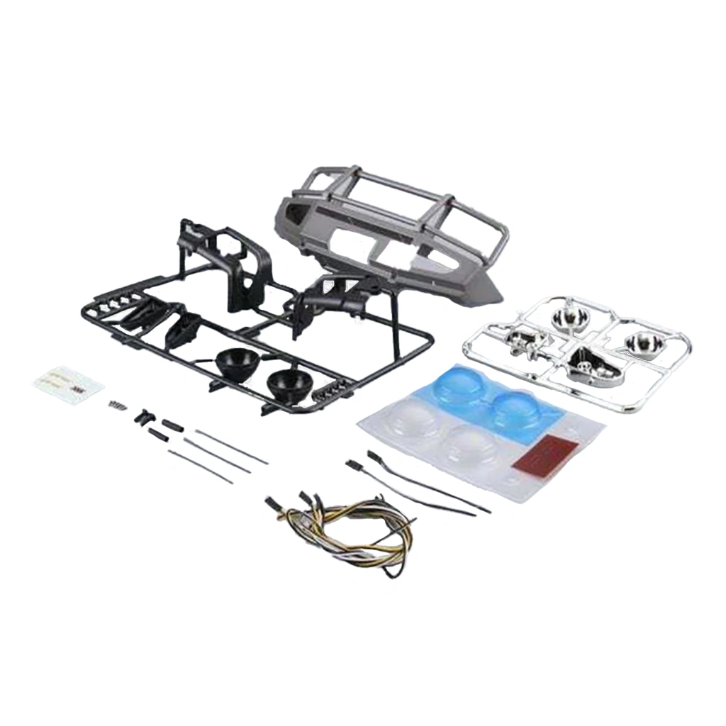 1/10 Alloy Bumper w/LEDS Upgrade Sets Silver-grey Traxxas TRX-4 chassis
